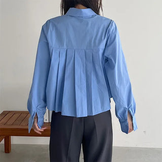 Back pleated blouse