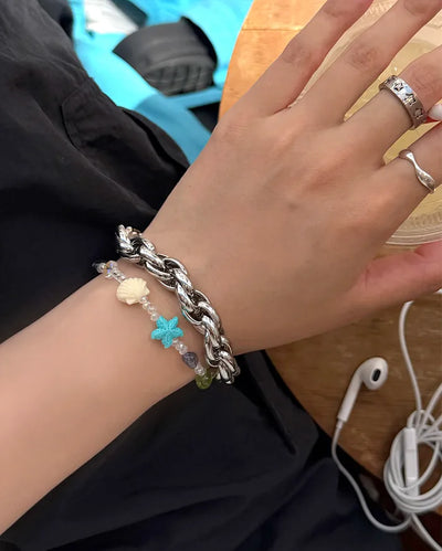 Hard chain bracelet