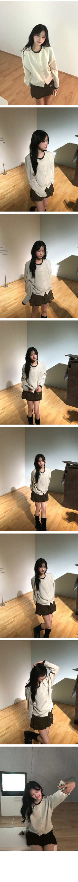 Frill Button Skirt