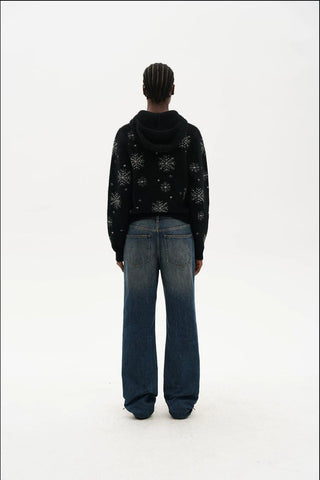 [MASONPRINCE] Snowflake Jacquard Wool Blend Sweater