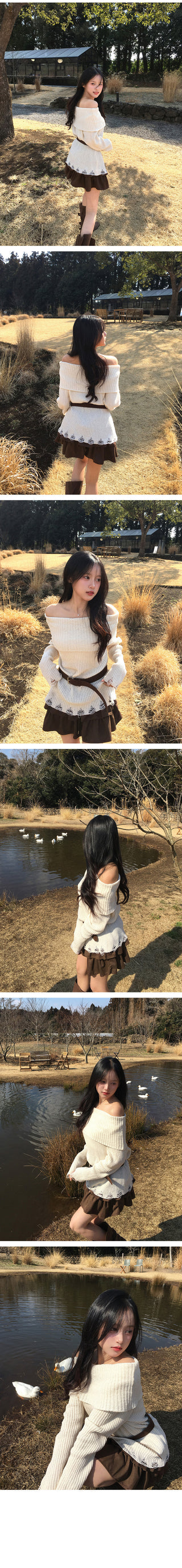 Tiered flared mini skirt