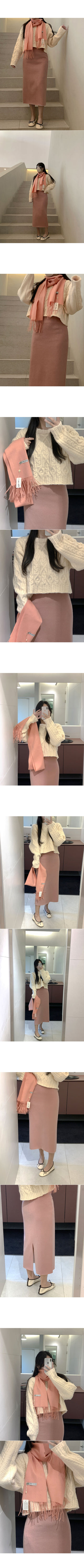 H-line long skirt