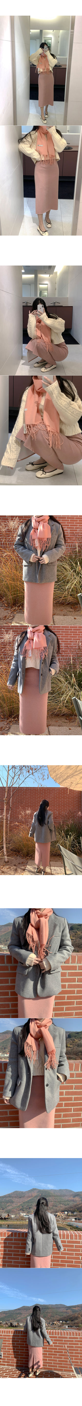 H-line long skirt