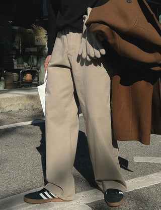 Wilson Fleece-Lined Cotton Pants (4 colors)