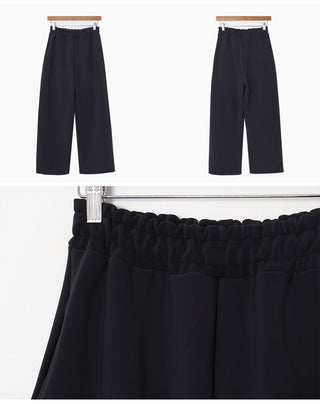 (basic/long) Fleece-lined training pants - 2 colors