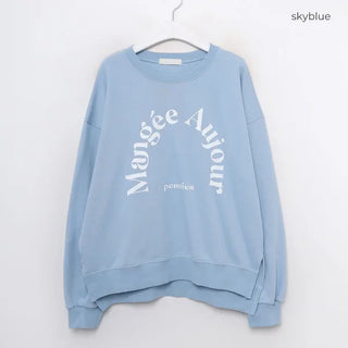 Slit sweatshirt