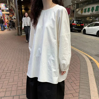 Oversized slit puff blouse