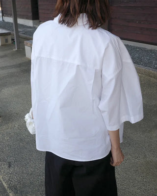 Pocket Loose Fit Crop Shirt