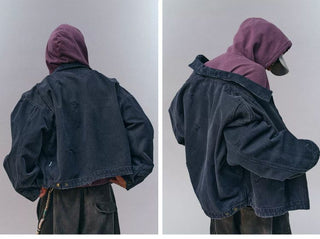 [Monterest] Washed Distressed Work Jacket