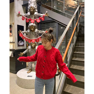 Round Cable Cardigan