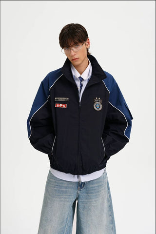[MASONPRINCE] Sport Club Badge Training Jacket