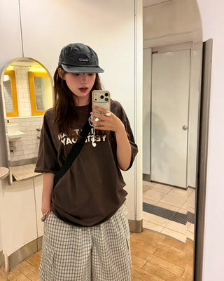 Checked cargo shorts