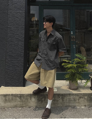 Pigment Two-Pocket Short-Sleeve Shirt (3 Colors)