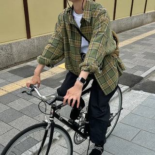 Boxy check shirt