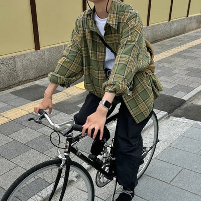Boxy check shirt