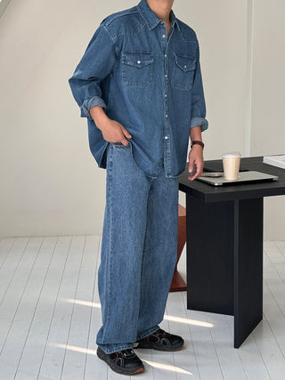 Fore Semi-Wide Denim Pants