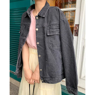 Oversized denim jacket