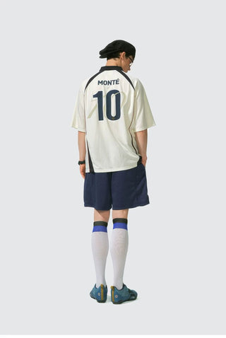[Monterest] Embroidered Mesh Athletic Shorts