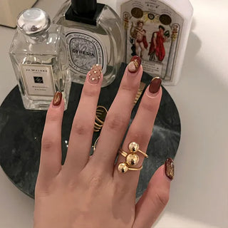 Layering Three Ball Ring