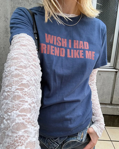 Slim lace long-sleeved cut and sew