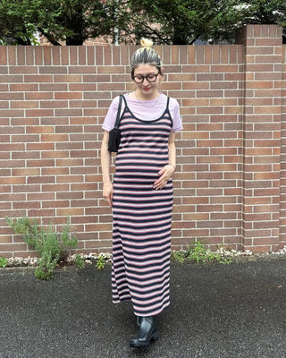 Triple Border Camisole Maxi Dress