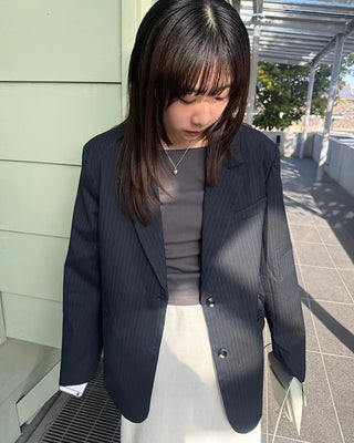 Pinstripe Welt Pocket Jacket