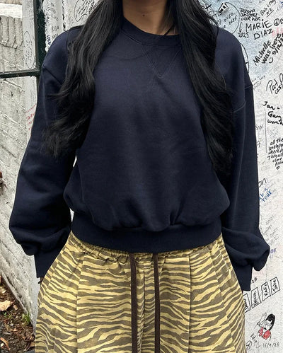 Balloon Cropped Sweatshirt