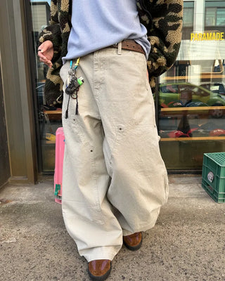(Unisex) Double Knee Carpenter Balloon Pants