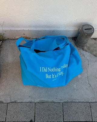 Lettering Square Big Tote Bag
