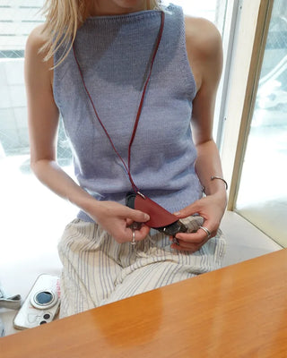 Summer knit sleeveless top