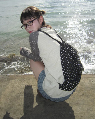 Polka Dot Frill Knapsack