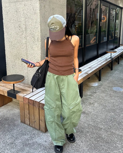 Round neck short camisole