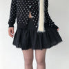 Lace mini skirt