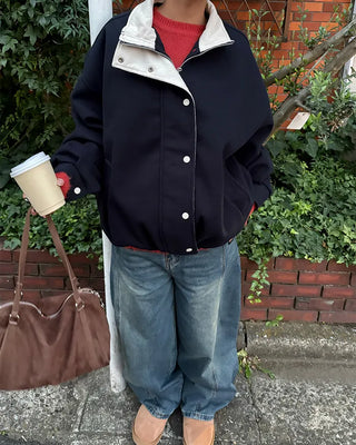 Corduroy Point Oversized Blouson