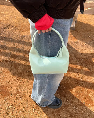 Double Zipper Mini Hobo Bag
