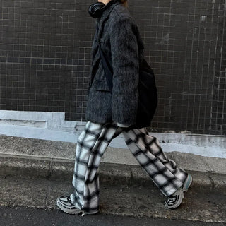 2-Way Flannel Check Pants