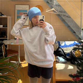 (Unisex) Hand Warmer Fleece-Lined Sweatshirt