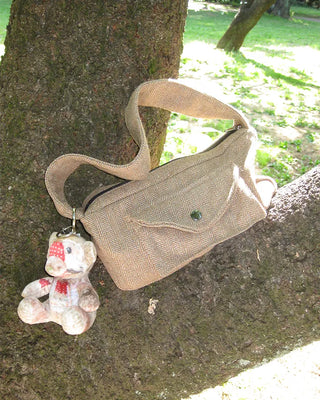 Fishbone Square One-Shoulder Bag