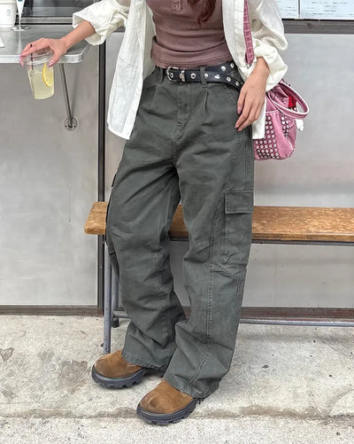(Unisex) Elastic Waist Cargo Pants
