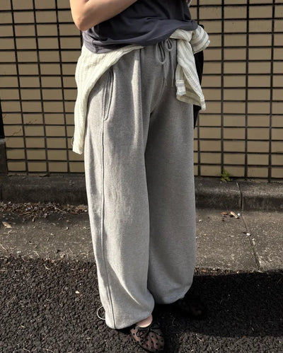 2-way hem wide outseam sweatpants