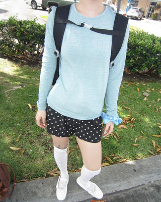 Polka Dot Covered Button Shorts