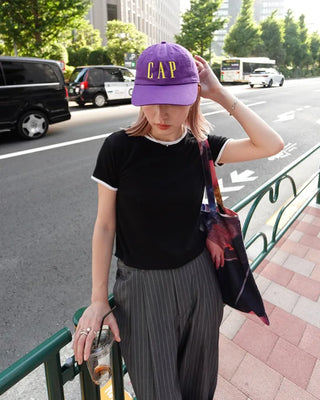 Cropped Ringer Half T-shirt