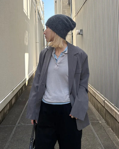 Back slit flap pocket jacket