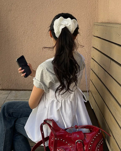 Punching Lace Big Scrunchie