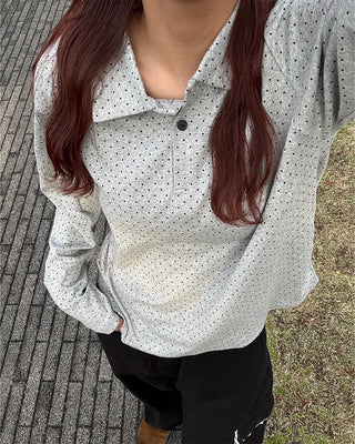 Pindot Long Polo T-shirt