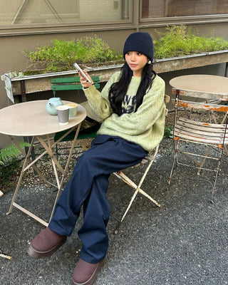 (Unisex) Low-Waist Cotton Pants