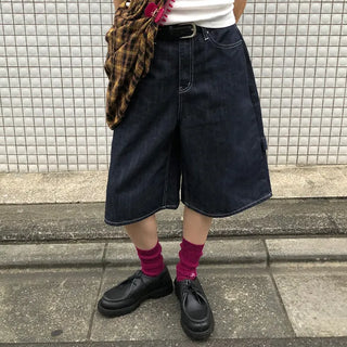 Bermuda denim pants