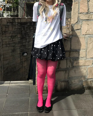 Polka Dot Pumpkin Balloon Fit Mini Skirt