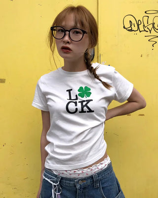 (ORIGINAL) Lucky Glow Clover T-Shirt