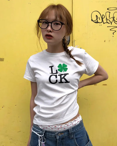 (ORIGINAL) Lucky Glow Clover T-Shirt